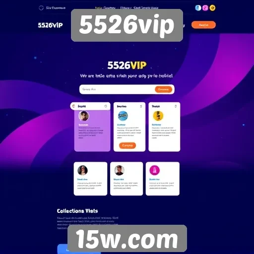 Interface do usuário do site 5526vip avaliada